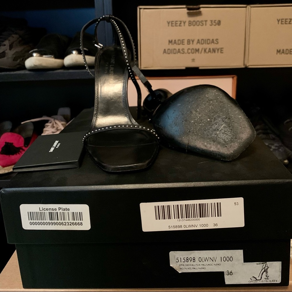 Saint Laurent Opyum Logo High Heels - Picture 5 of 6